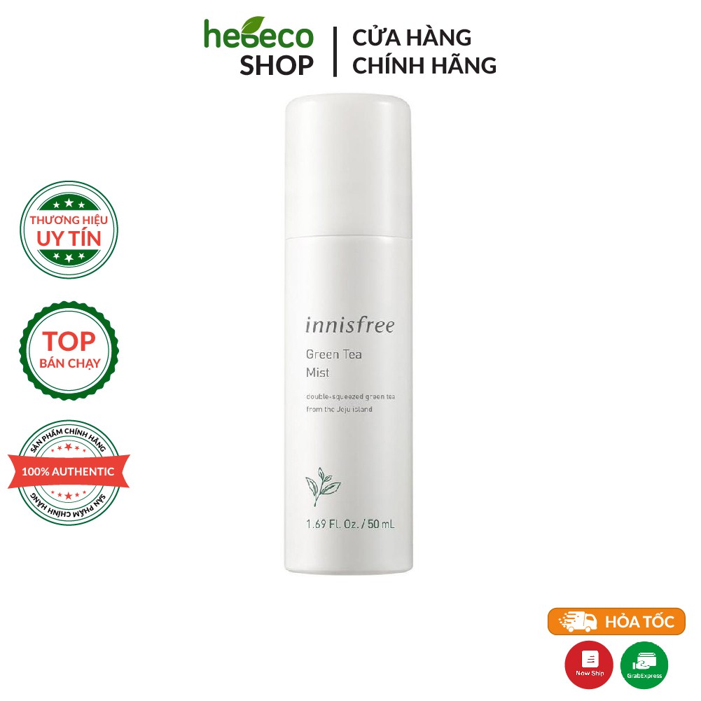 Xịt Khoáng Cấp Nước Nhanh Chiết Xuất Từ Trà Xanh Innisfree Green Tea Mist 150ml - Hàn Quốc Chính Hãng