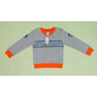 Áo thun nỉ da cá bé trai, viền ngực, Size 4-8 tuổi (16-24 kg)