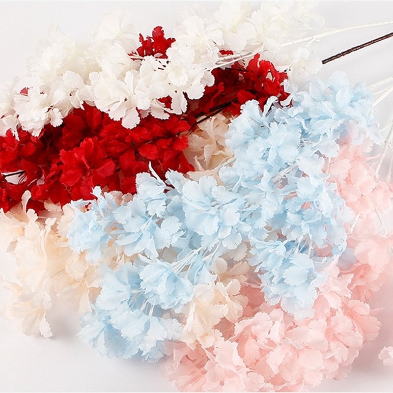 Hoa Anh Đào Giả Bằng Lụa 90Cm Dùng Trang Trí Xinh Xắn
