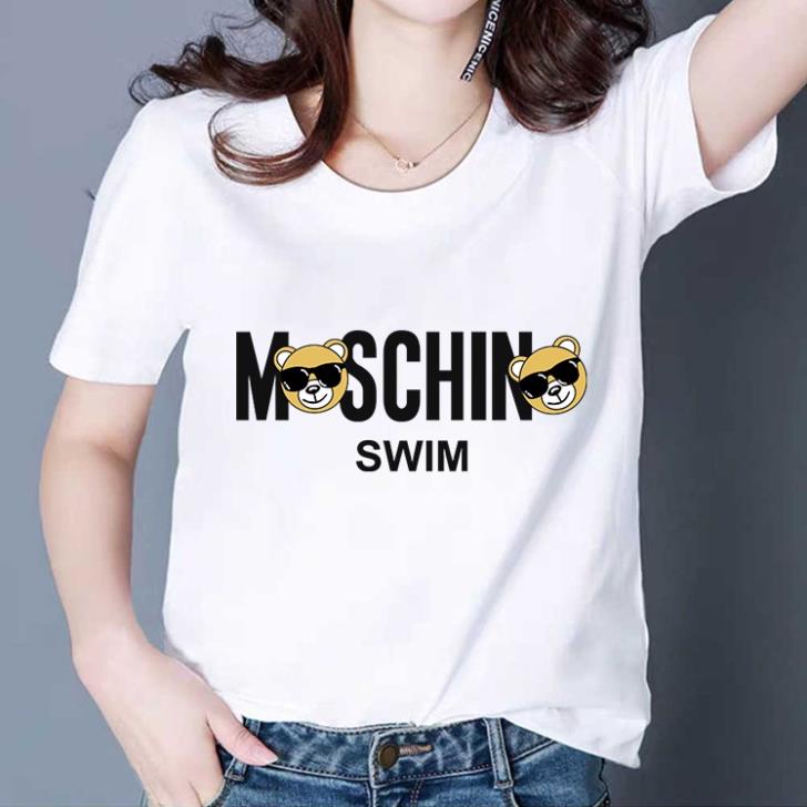 Sale 50% Áo thun nữ in  gấu MOCHINO dễ thương UNISEX0