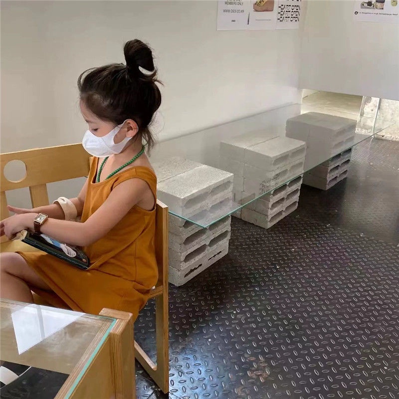 Đầm Mùa Hè 5 Món Tay Cộc In Họa Tiết Hoa Phong Cách Hàn Quốc Cho Bé Gái