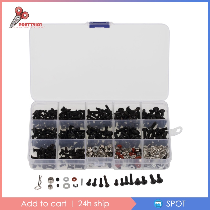 Bộ 500 Ốc Lục Giác M3 M4 Tỉ Lệ 1 / 8 1 / 10 1 / 12 Cho Xe Đồ Chơi RC
