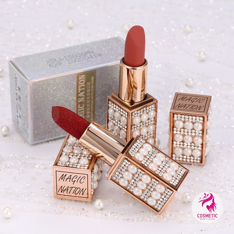 Son Thỏi Magic Nation Velvet Lipstick With Star Shine Vỏ Lấp Lánh P62