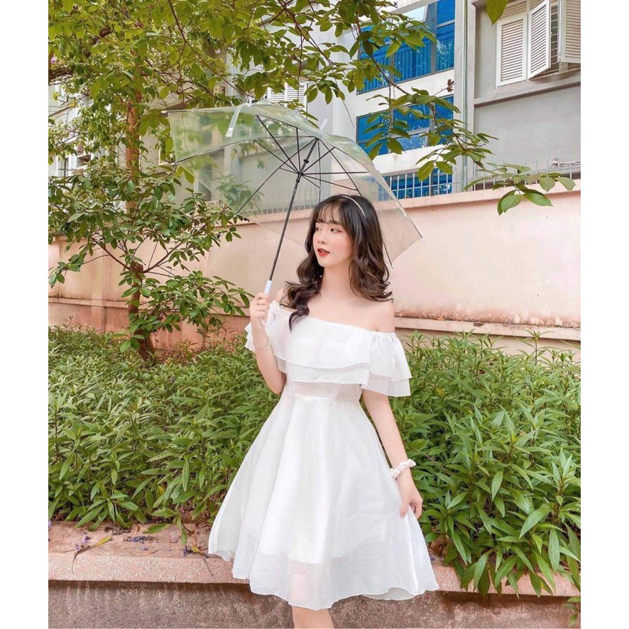 [Sale] Váy Trắng Tiểu Thư Đậm Chất Nàng Thơ