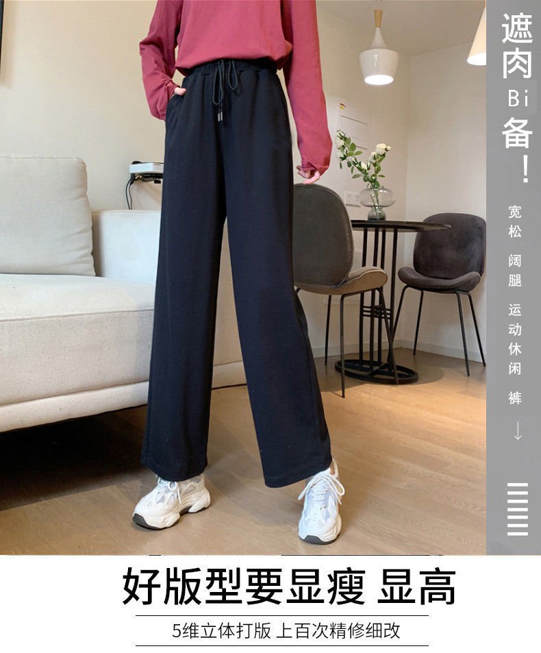 quần ống rộng Màu Xám Phong Cách Hàn Quốc Thời Trang Cho Nữ 2021 | BigBuy360 - bigbuy360.vn