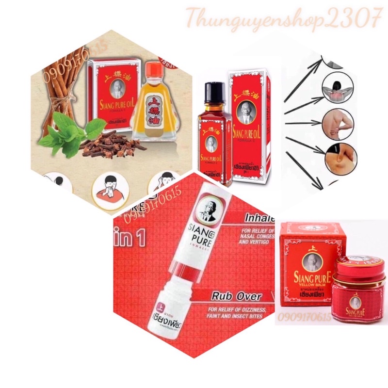 01 Chai Dầu Thái Siang Pure Chính Hãng 100%