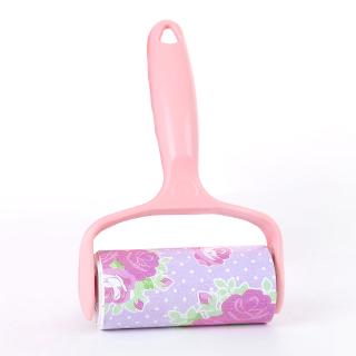 Clothes Brush Pet Hair Remover Sticky Roller (1 handle + 1 roll of paper)