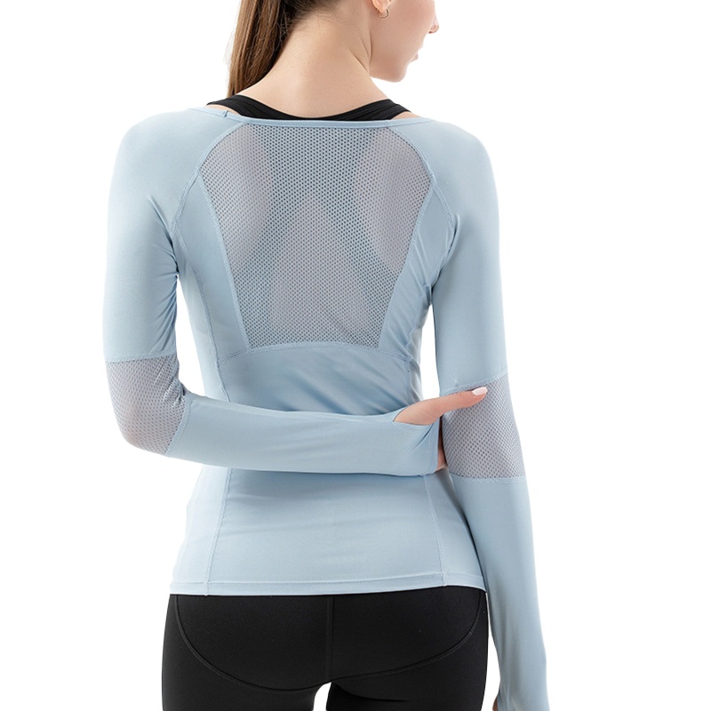 Broa Áo Thun Thể Thao Nữ Dài Tay Cổ Tròn Thời Trang Hàn