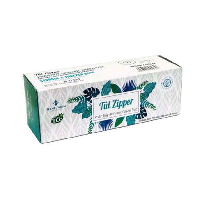 Túi zipper GREEN ECO đựng thực phẩm tự hủy sinh học