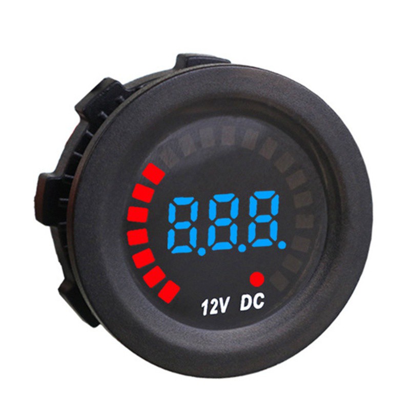 Vôn kế kỹ thuật số Dc 12v-60v có màn hình led hiển thị thích hợp cho xe hơi / xe máy