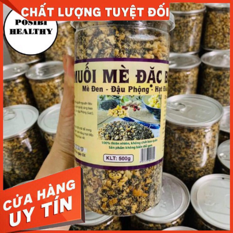 💟 Muối Mè Đậu phộng Hạt Điều Ăn Chay Ăn Kiêng 500g