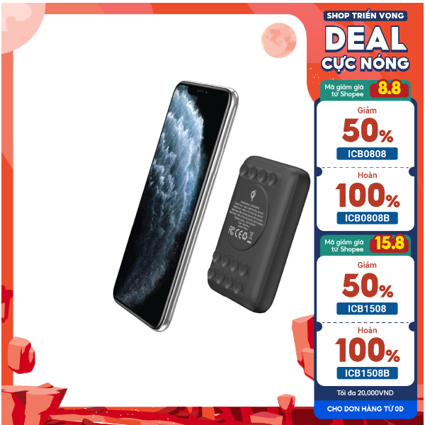 Sạc dự phòng không dây Energizer 10,000mAh PD 18W - QP10000PQ