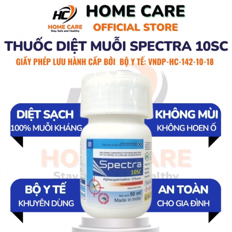 Thuốc Diệt Muỗi Không Mùi SPECTRA Fendona 50ml, Nhập Khẩu Ấn Độ Hiệu Quả Với Muỗi Kháng, Côn Trùng Sâu Bệnh - Home Care