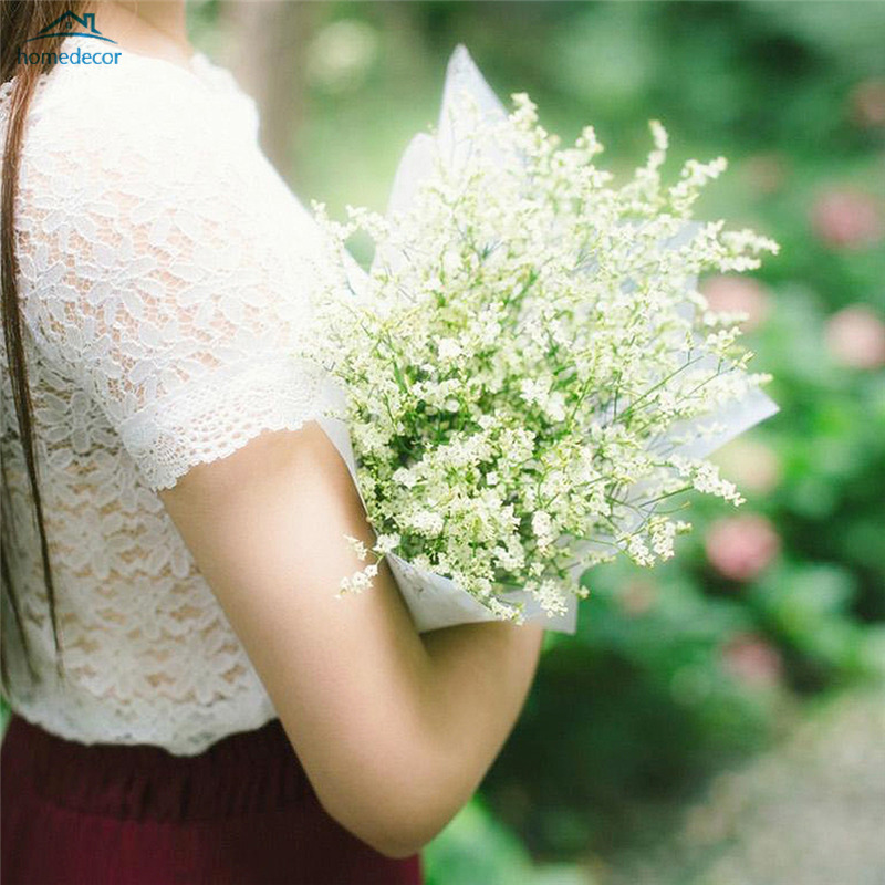 Bó 60 bông hoa Gypsophila chấm bi nhân tạo dùng cho trang trí