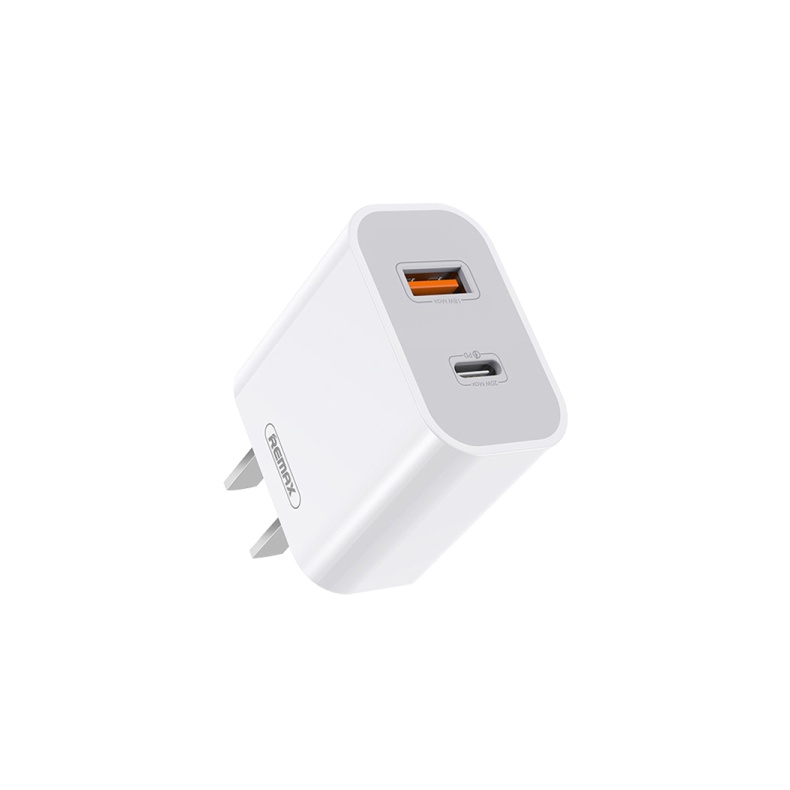 Cốc sạc nhanh 2 cổng Remax RP-U68 hỗ trợ USB QC 3.0 và TypeC PD 20W - Nhất Tín Computer