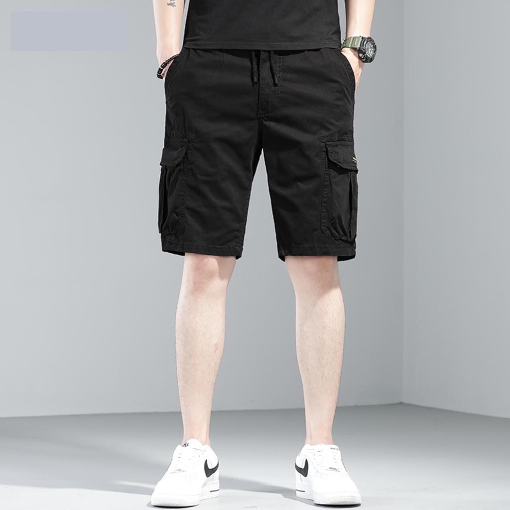 Quần short túi hộp, quần đùi kaki nam túi hộp