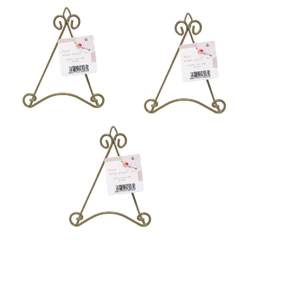 Daiso Giá Đỡ Iron Mini Easel Gold Màu Vàng 10X3X11.5Cm (Cái)