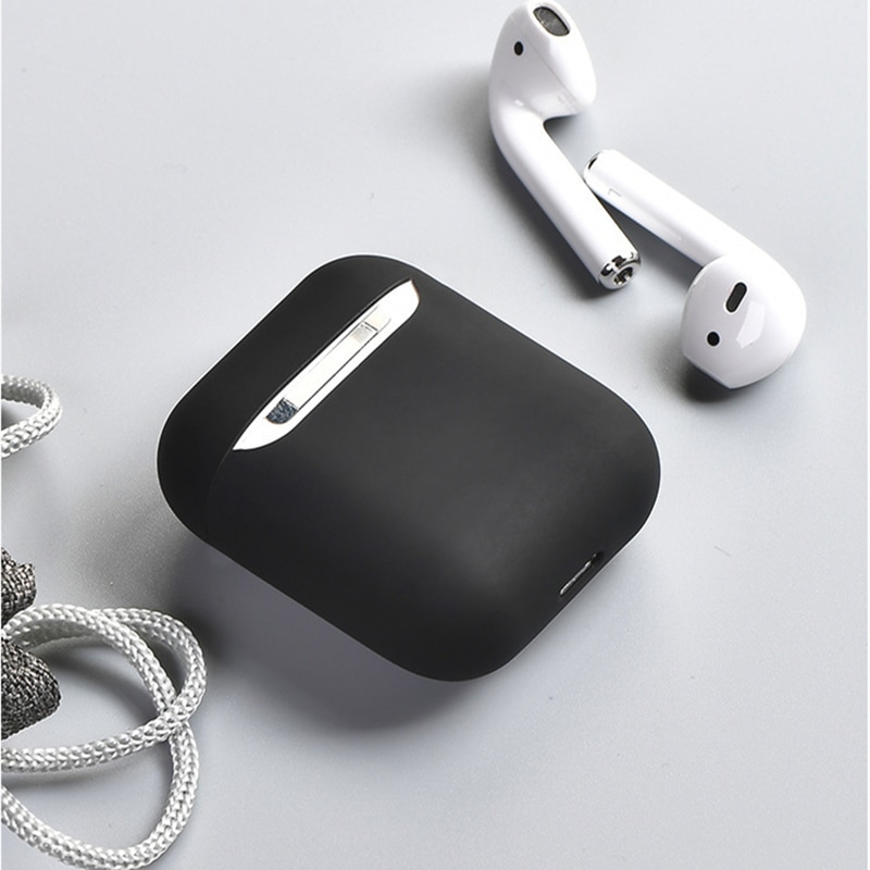 Vỏ bảo vệ hộp sạc tai nghe không dây bluetooth mềm cho Apple Airpods 1/2