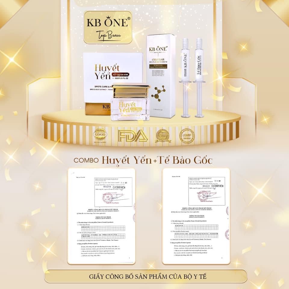 [Chính hãng] Kem Huyết Yến KB ONE - Tặng kèm Serum Tế Bào Gốc KBOne - 8936095371652 - Hoàng Hưng Long