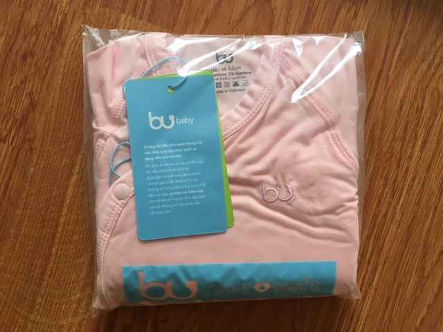 Sale bộ dài tay sơ sinh bu cài chéo  chất bamboo  kiểu trơn và hoạ tiết đám mây cho bé