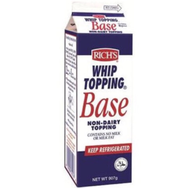 Kem Rich's Whip Topping Base - 907gr (Rich's cao)