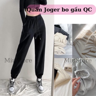 Quần joger nữ len tăm bo gấu lưng thun_Quần Jogger Len Tăm Nữ hàng chuẩn loại 1