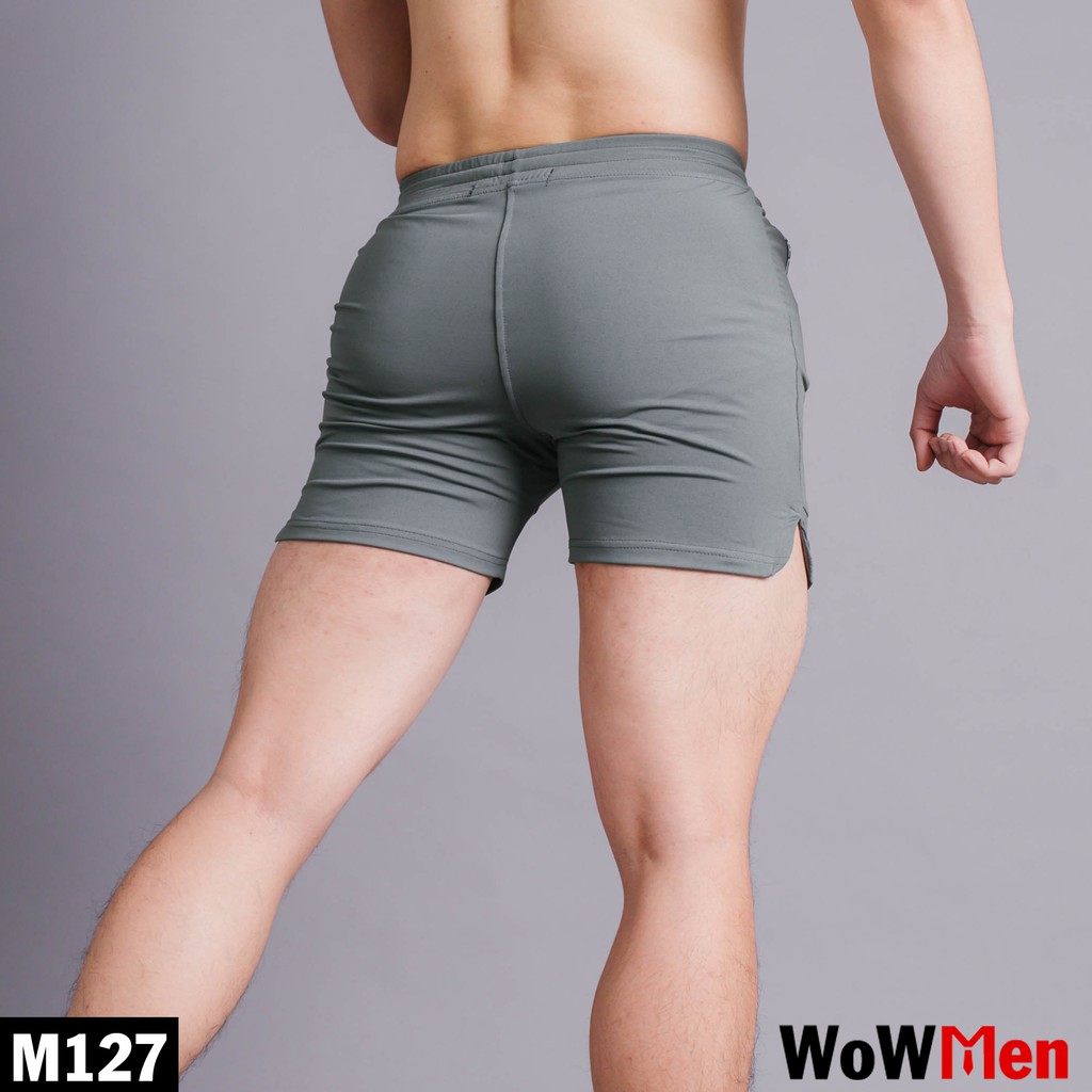 Quần Đùi Thun Nam Tập Gym Đi Bơi Mặc Ngủ Quần Short Slim Fit Ngắn Ôm Ngang Đùi - M127 | BigBuy360 - bigbuy360.vn