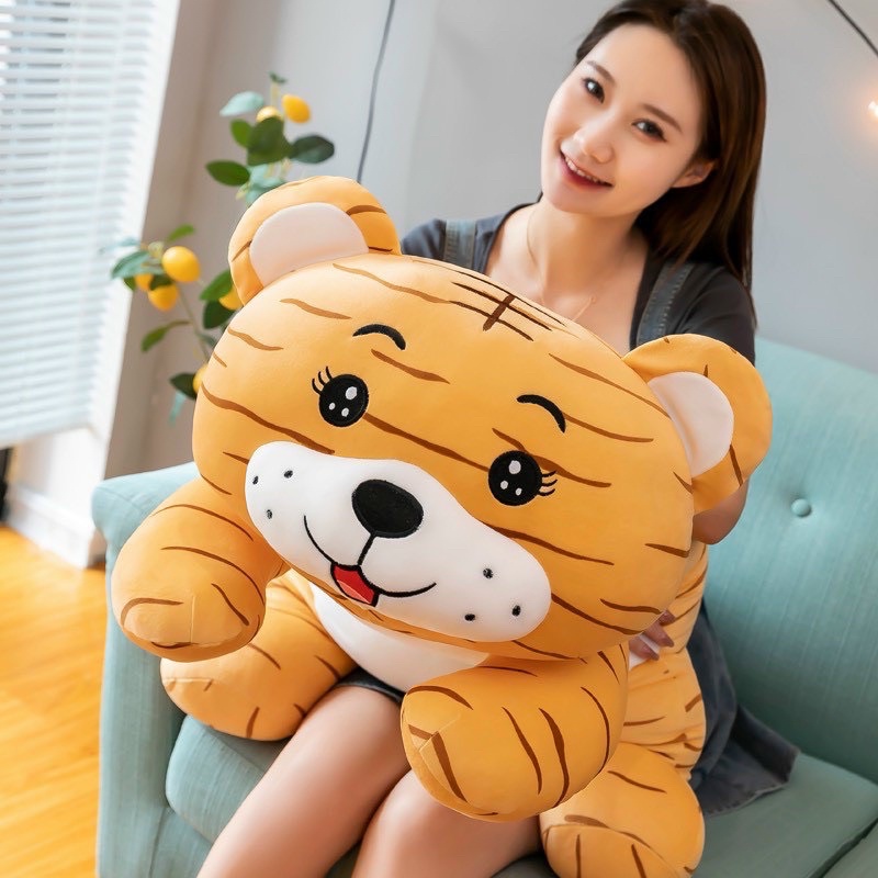 GỐI ÔM Gấu BÔNG Hổ Vằn Siêu mềm mịn