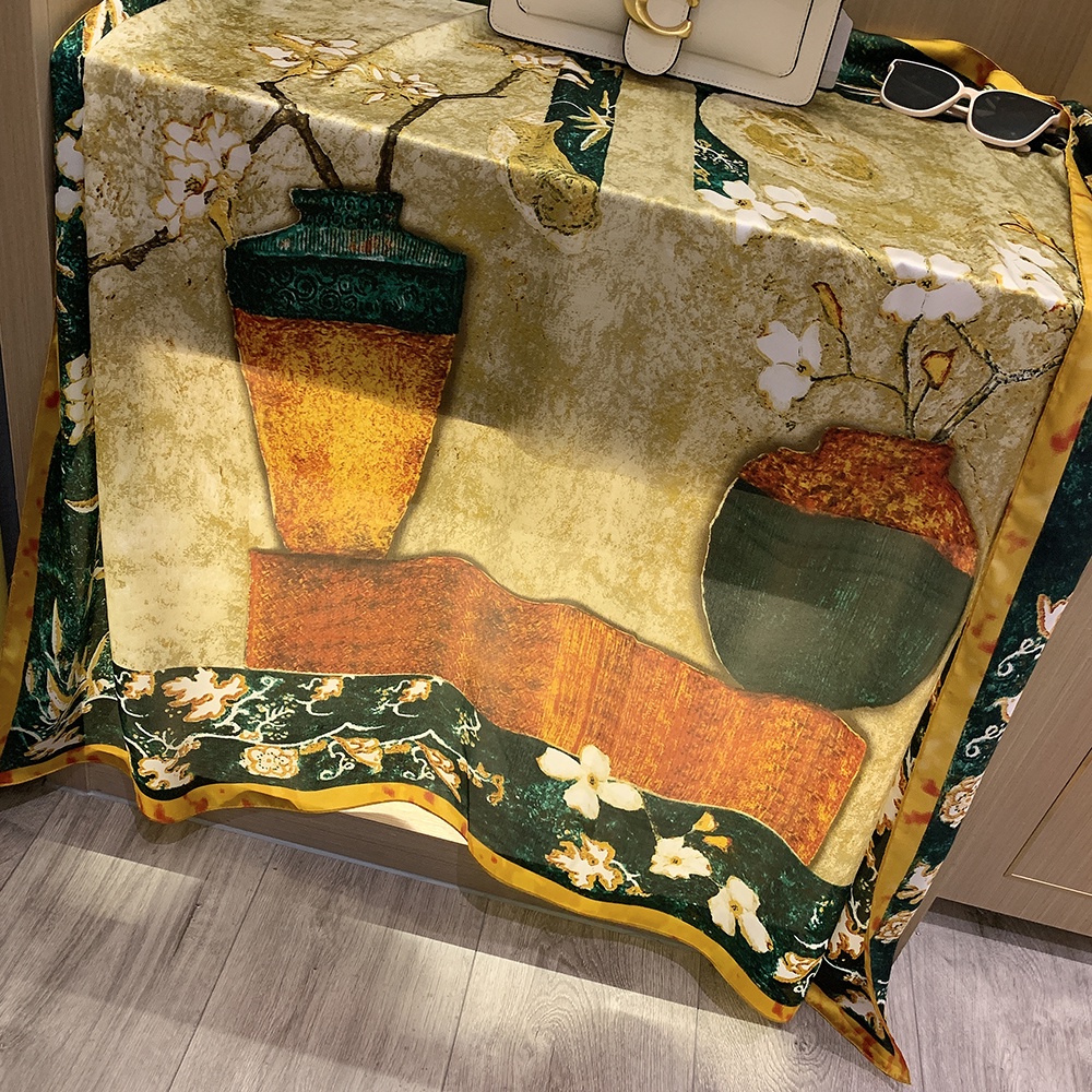 Khăn Quàng Cổ Lụa Hình Vuông 100x110cm (43inch) Cho Nữ WJ1014-26