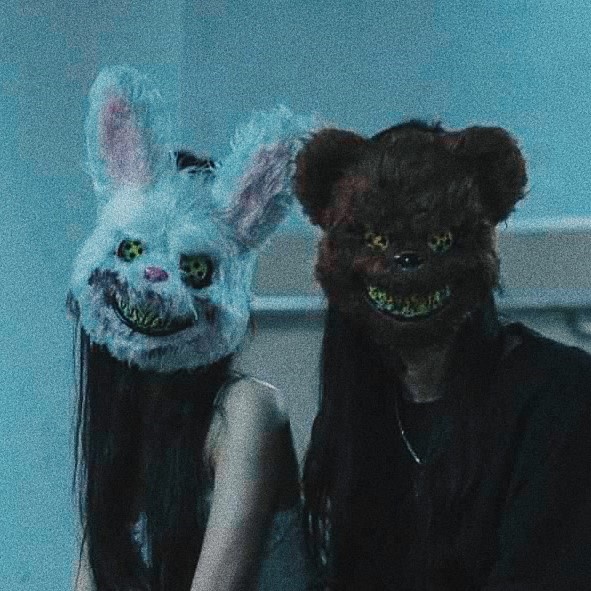 Mặt nạ gấu thỏ kinh dị hóa trang Halloween