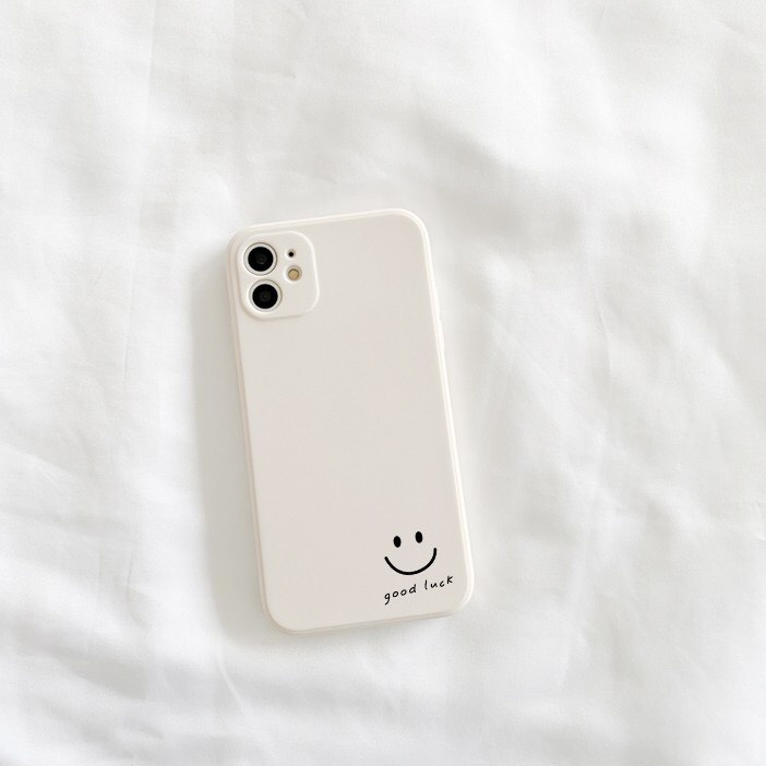 Ốp lưng iphone hình Lucky Face mặt cười dẻo cạnh vuông bảo vệ camera 7plus/8plus/x/xs/xsmax/11/12/13/14/pro/promax