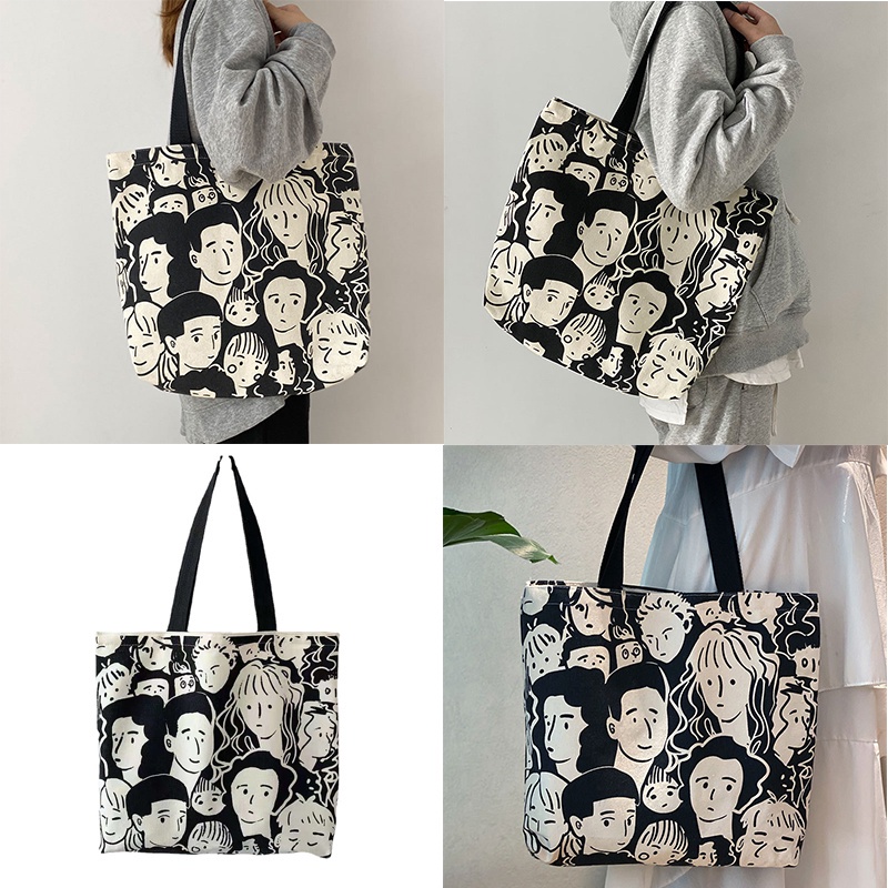 Túi Xách canvas Cỡ Lớn Thời Trang Hàn Quốc