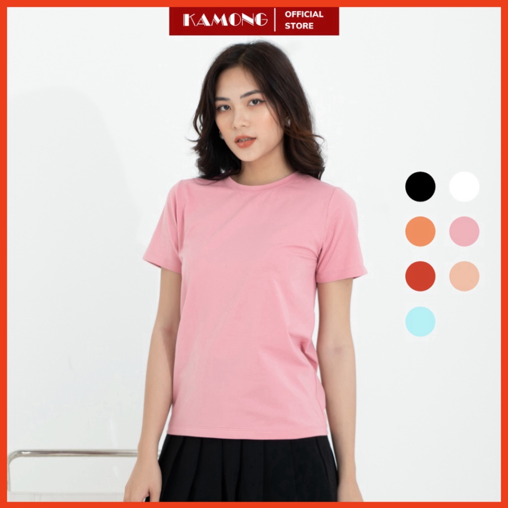 Áo thun nữ cổ tròn tay ngắn UNIE vải cotton 100% cao cấp loại 1