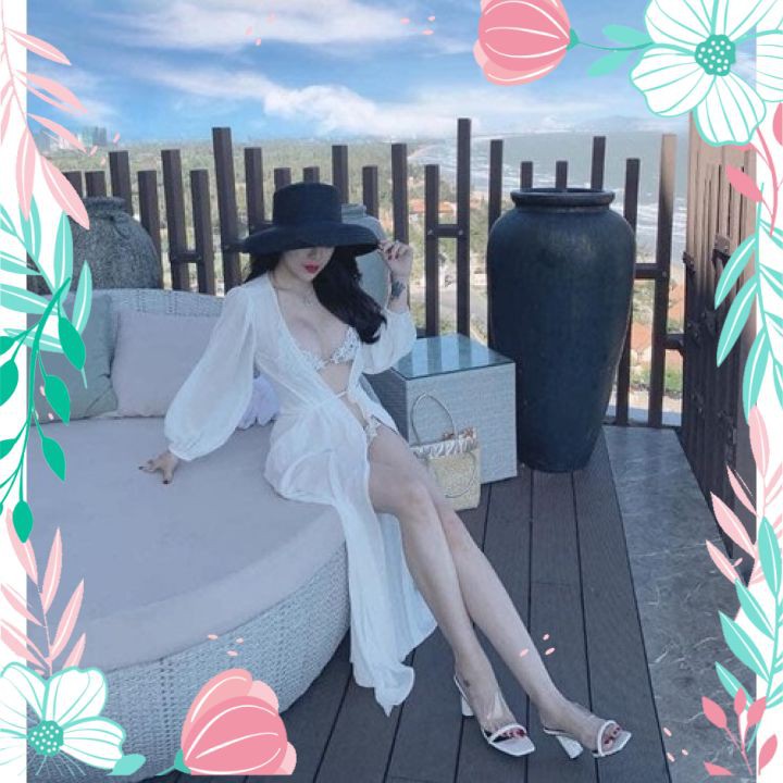 Áo Choàng Mỏng Đi Biển Dáng Dài | BigBuy360 - bigbuy360.vn