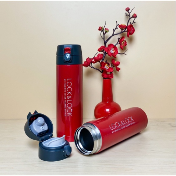 Bình Giữ Nhiệt Lock&Lock Cherry Vacuum 450ML LHC540 LHC541
