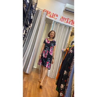 Đầm thun ngủ họa tiết