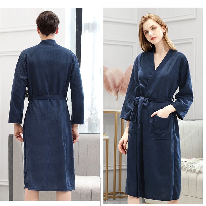 Men Women Dressing Gown,Soft Spring Thin Bathrobes Sleepwear Robe | BigBuy360 - bigbuy360.vn