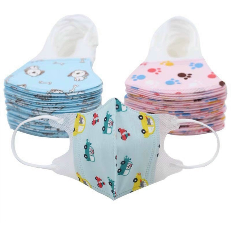 Set 10 khẩu trang giấy 3D cho bé 0-3 tuổi, hàng xuất Nhật cao cấp _ PK89