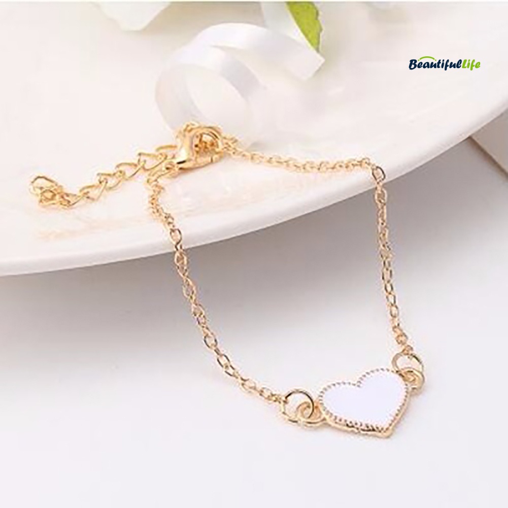 Vòng đeo tay thiết kế mặt trái tim dự tiệc cocktail làm quà tặng sinh nhật cho nữ | BigBuy360 - bigbuy360.vn