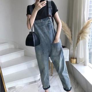 quần yếm jean thời trang nữ