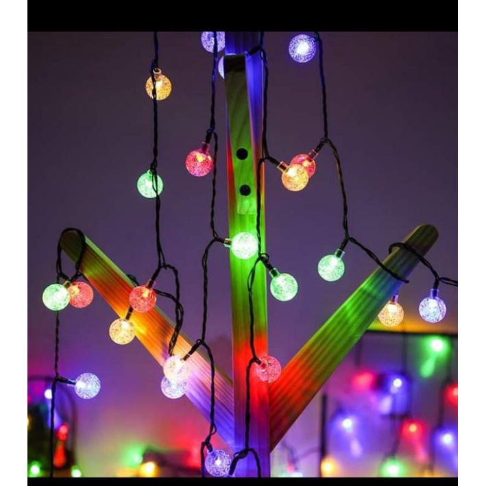 [ Xài Điện] Dây Đèn Led Cherry Bọt Nước 8m50 bóng Dây Đèn Trang Trí Cây Thông Noel, Đèn Bi Tròn
