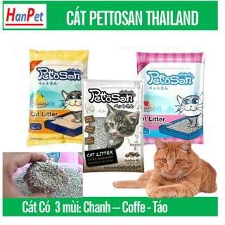 [Mã PET0505 giảm 8% đơn 250K] PETTOSAN - Thailand CÁT VỆ SINH CHO MÈO (3 mùi) hạt to không bụi vón cục nhanh