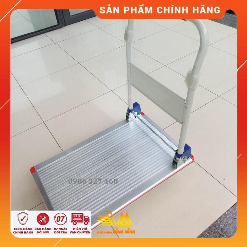 [FreeShip - Hàng Cao Cấp] Xe Kéo Hàng, Xe Đẩy Bán Hàng 4 Bánh Maxkiwi PT87- 300kg Siêu Bền, Sàn Aluminium Chống Gỉ