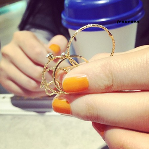 Set 5 nhẫn đốt ngón tay thời trang dành cho nữ