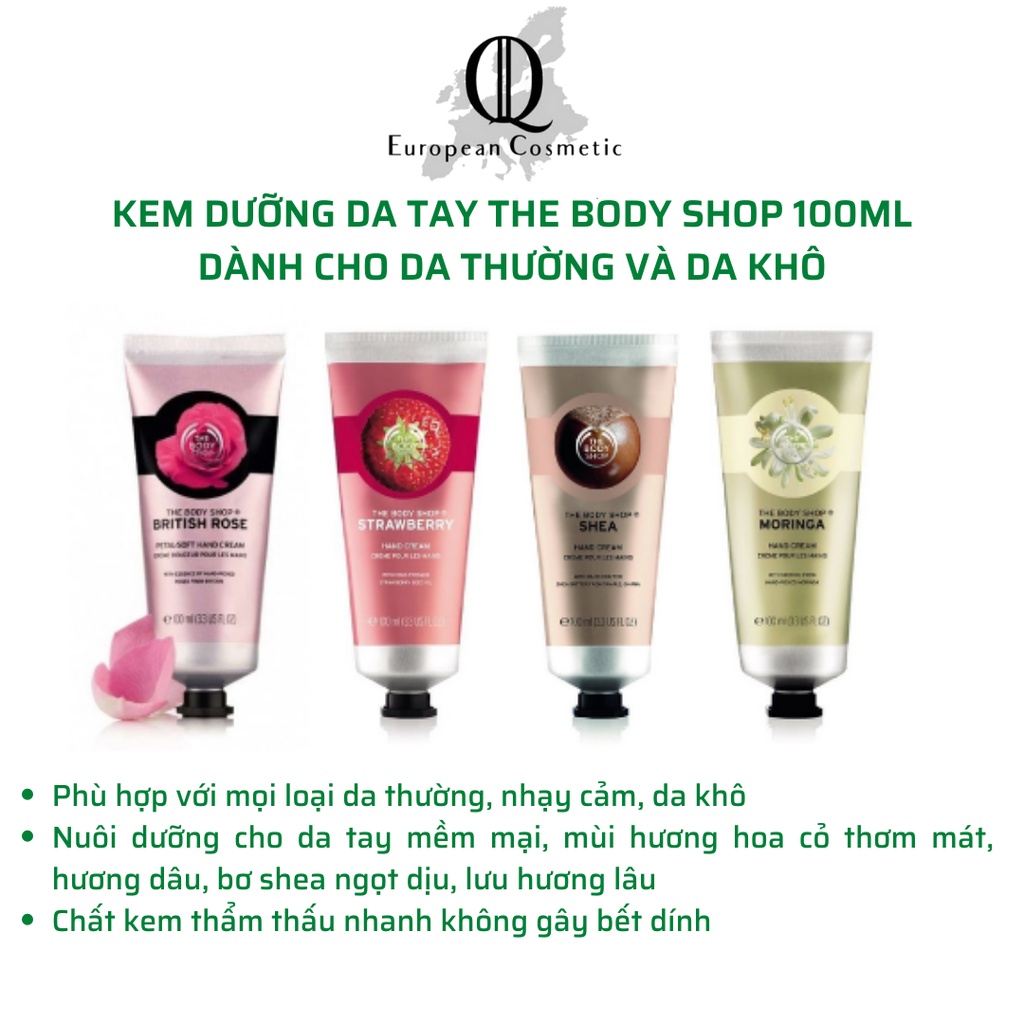 Kem dưỡng da tay the body shop hand cream 100ml