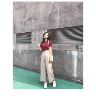QUẦN CULOTTES VNXK KHOÁ SƯỜN
