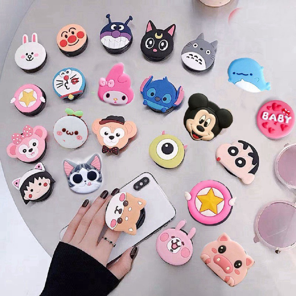 Giá Đỡ Điện Thoại 🌺 FREESHIP 🌺 Popsocket Giá Đỡ Điện Thoại Silicon Hình Thú 11 Mẫu 🌺 -5 -