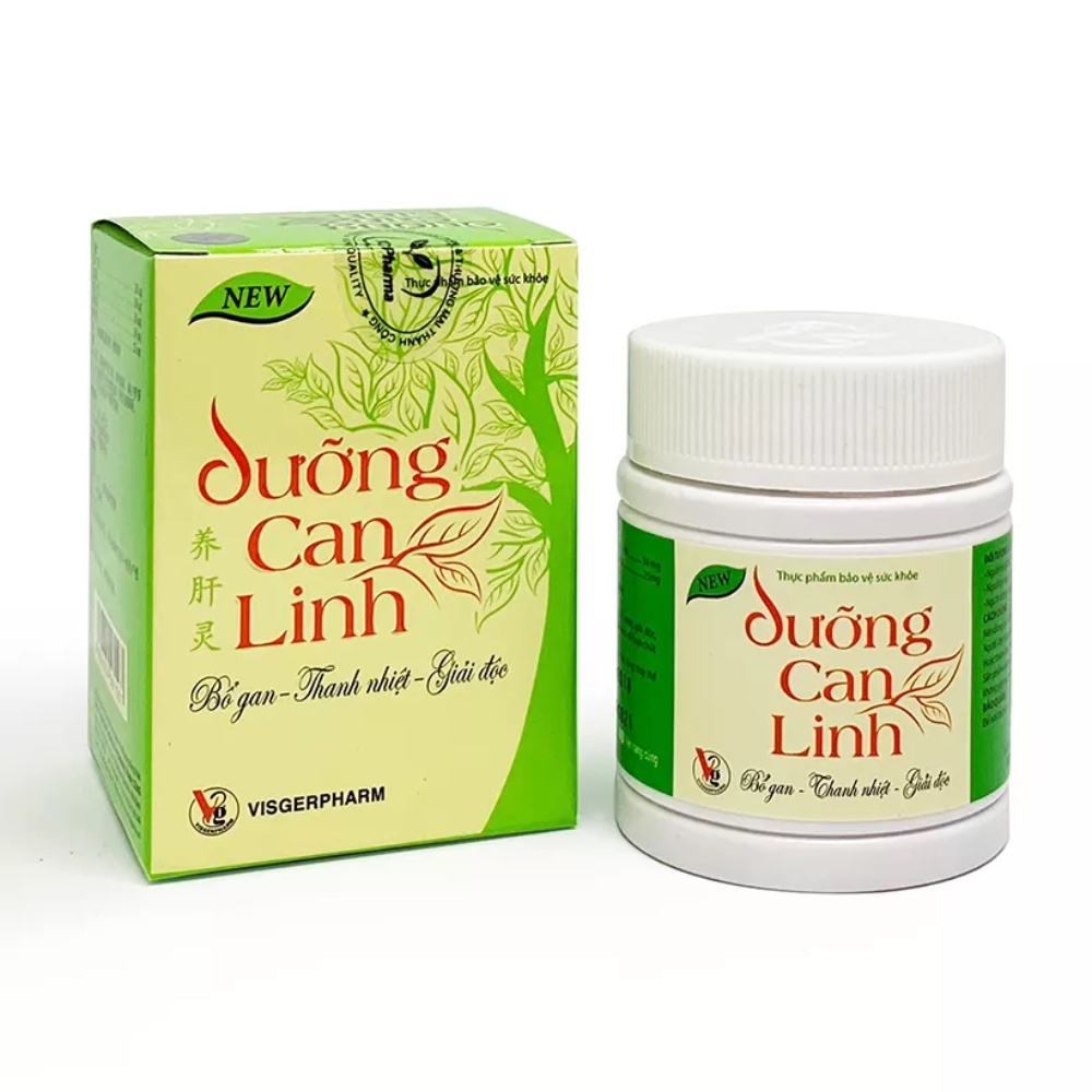 Dưỡng Can Linh. Viên uống tăng cường bảo vệ chức năng gan thanh nhiệt mát gan lọ 40 viên