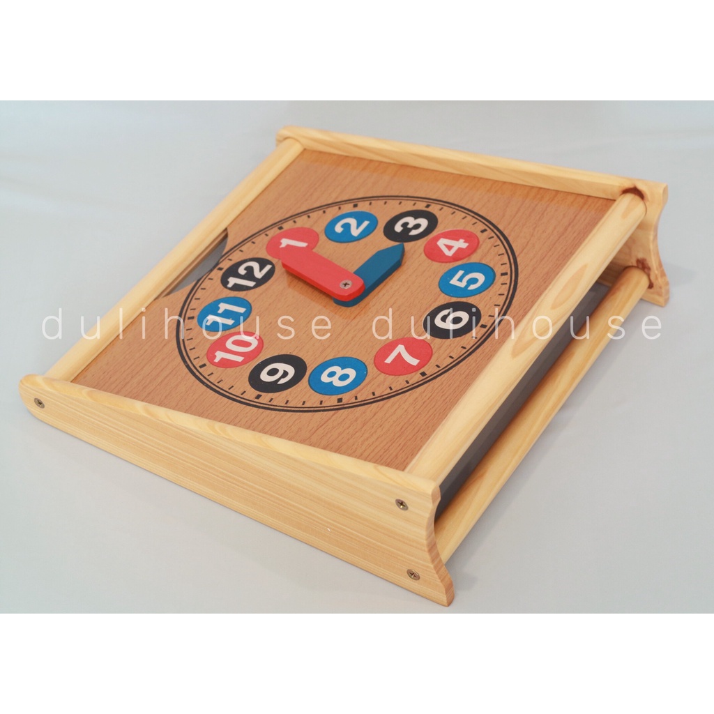 Đồng hồ 2 mặt học tính thông minh Winwintoys Phát triển tư duy toán học Nhận biết thời gian màu sắc cơ bản
