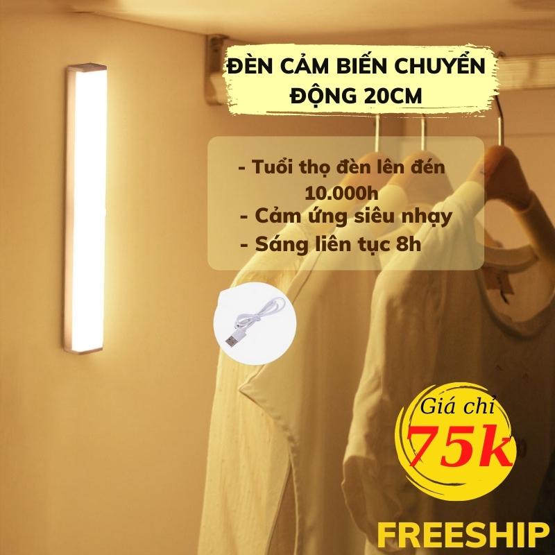Đèn Cảm Biến, Đèn LED Cảm Biến Chuyển Thông Minh Gắn Nhiều Nơi Có Sạc Tích Điện ĐÈN TRẦN PHÚ